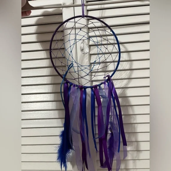 Handmade Purple & Blue Dreamcatcher Pre Loved - Picture 2 of 4